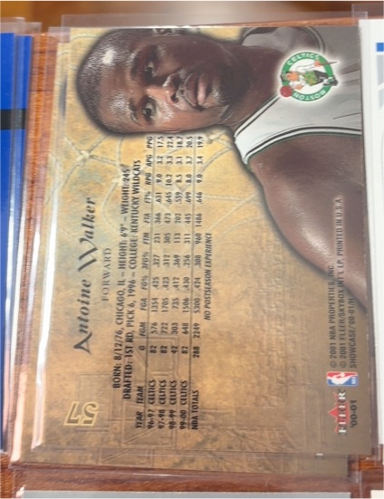 1997 Collector's Edge Game Used Ball #1 Antoine Walker — front