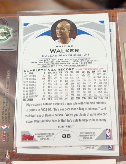 2004 Topps #88 Antoine Walker — front