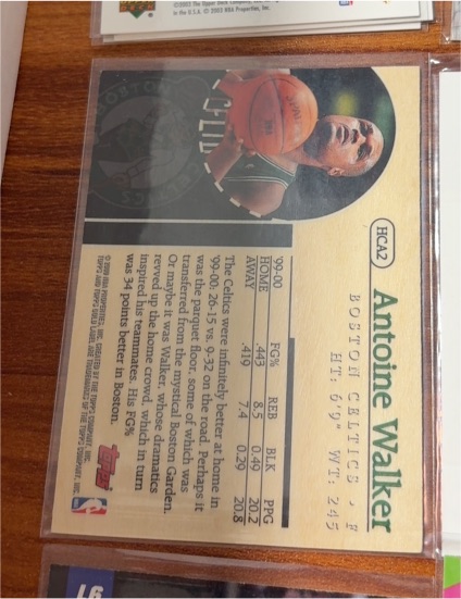 1996-97 Topps #HA2 Antoine Walker — front