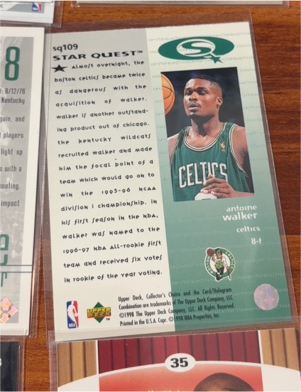 1997-98 Upper Deck Collector's Choice Star Quest #SQ109 Antoine Walker — front