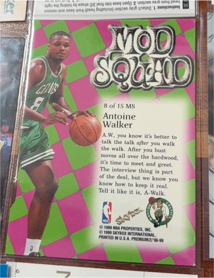 1998 Skybox Mod Squad #8 Antoine Walker — front