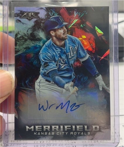 2018 Topps Fire Autographs #FA-WM Whit Merrifield — front
