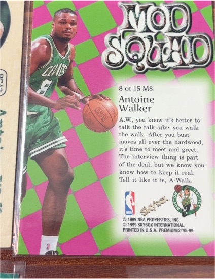 1998-99 Skybox Premium Mod Squad #8MS Antoine Walker — front