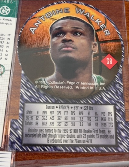 1997 Collector's Edge Edge Impulse #38 Antoine Walker — front