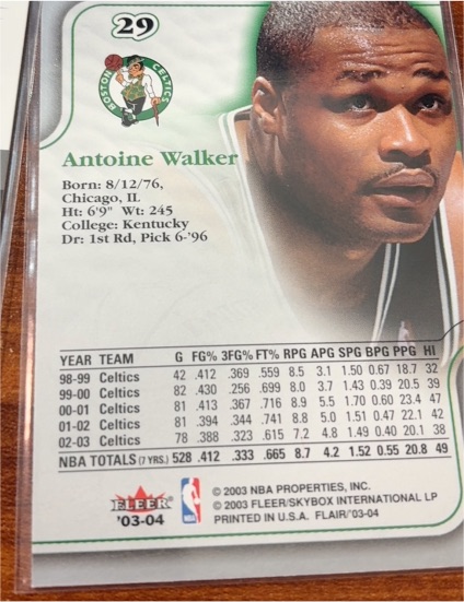 2003-04 Fleer #170 Antoine Walker — front