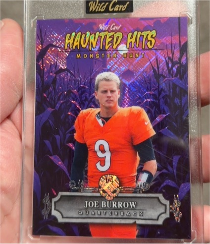 2025 Wild Card Haunted Hits Monster Hunt #HHH-JB Joe Burrow — front