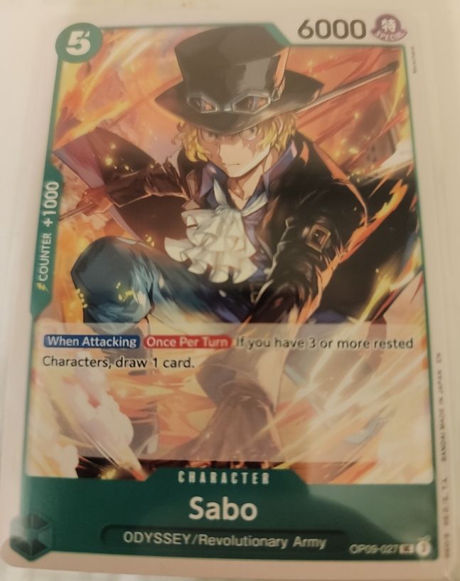 One Piece TCG OP09-027 Sabo — front