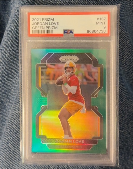 2021 Panini Prizm #137 Jordan Love Green Prizm — front