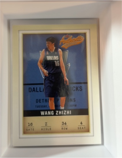 2001-02 Fleer Authentix #34 Wang Zhizhi — front