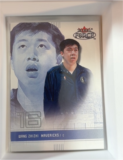2001 Fleer Force #16 Wang Zhizhi — front