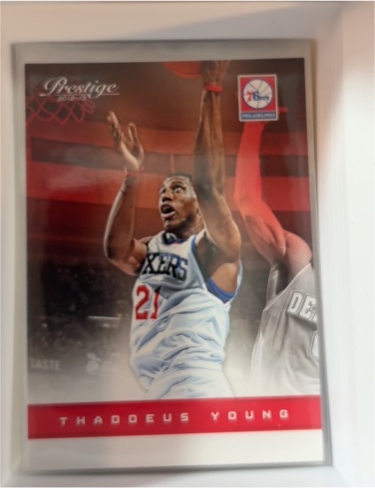 2012-13 Panini Prestige #148 Thaddeus Young Philadelphia 76ers — front