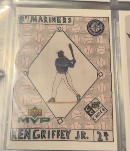 2000 Upper Deck MVP Draw Your Own Card #DT20 Ken Griffey Jr. — front