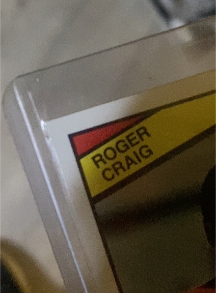 1987 Topps #113 Roger Craig — front