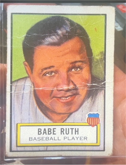 1952 Topps Look 'N See #15 Babe Ruth — front