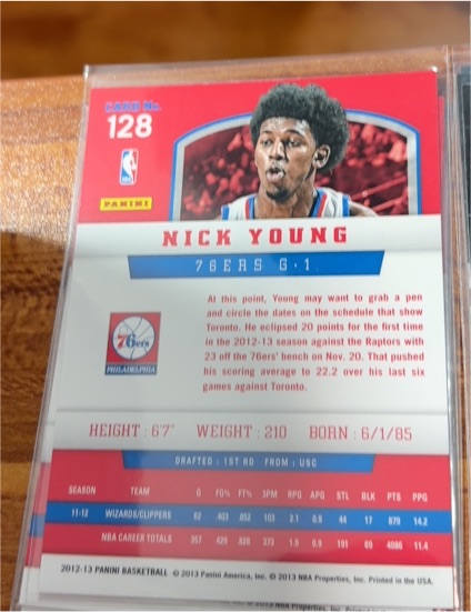 2012-13 Panini #128 Nick Young — front