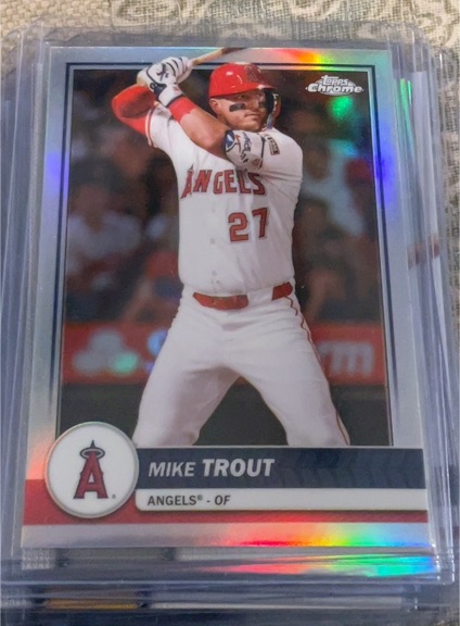 2024 Topps Chrome #200 Mike Trout — front