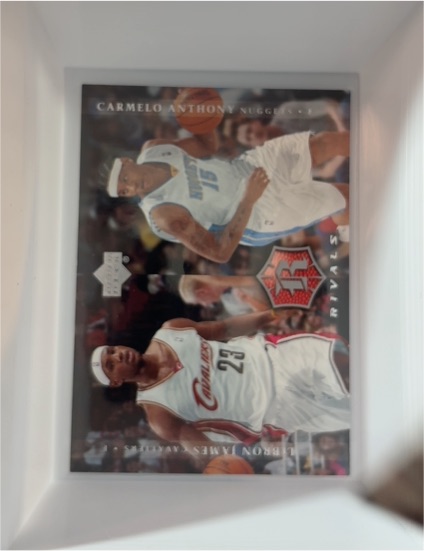 2004-05 Upper Deck Rivals #30 LeBron James, Carmelo Anthony — front