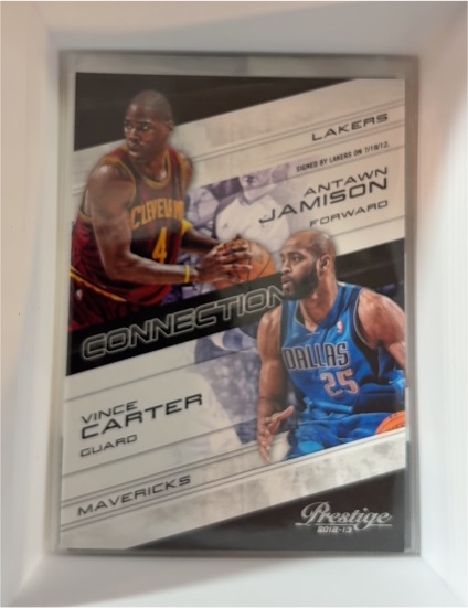 2012-13 Panini Prestige Connections #5 Vince Carter / Antawn Jamison — front