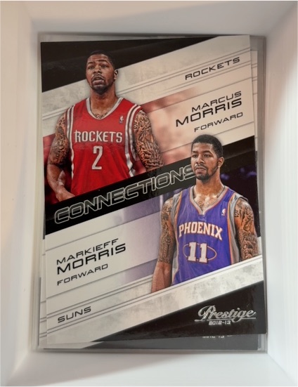 2012-13 Panini Prestige Connections #2 Marcus Morris / Markieff Morris — front