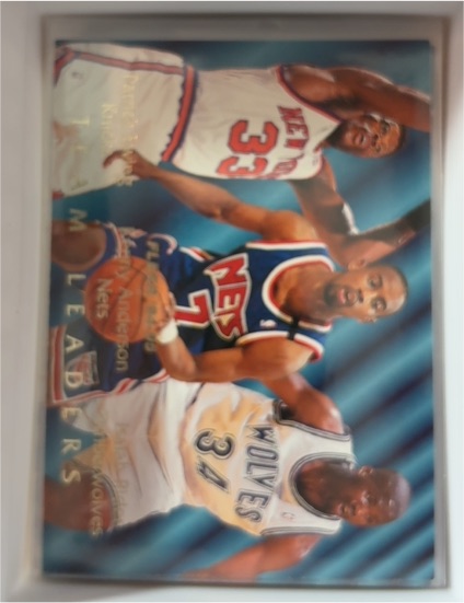 1994-95 Fleer #6 Team Leaders Patrick Ewing / Kenny Anderson / Isaiah Rider — front