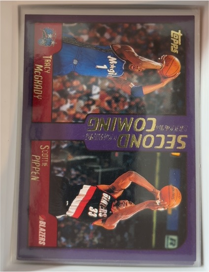 2000-01 Topps #294 Second Coming Tracy McGrady / Scottie Pippen — front