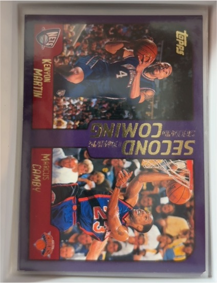 2000-01 Topps #295 Kenyon Martin / Marcus Camby Second Coming — front