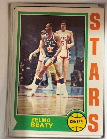 1974-75 Topps #252 Zelmo Beaty Utah Stars — front