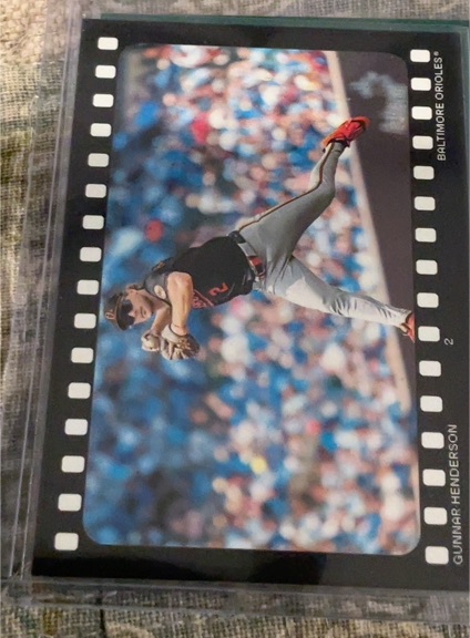 2026 Topps Heritage #RA-GH Gunnar Henderson Ready and Action Baltimore Orioles — front