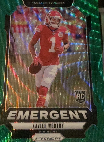 2024 Panini Prizm Emergent #7 Xavier Worthy — front
