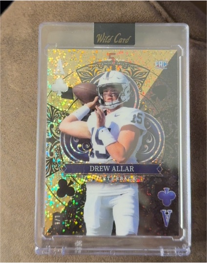 2024 Wild Card 5 Card Draw Drew Allar — front