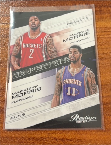 2012-13 Panini Prestige Connections #2 Marcus Morris / Markieff Morris — front