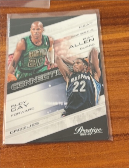 2012-13 Panini Prestige #21 Rudy Gay / Ray Allen Connections — front