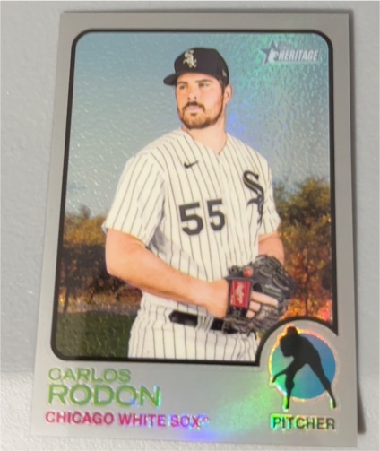 2022 Topps Heritage #185 Carlos Rodon — front
