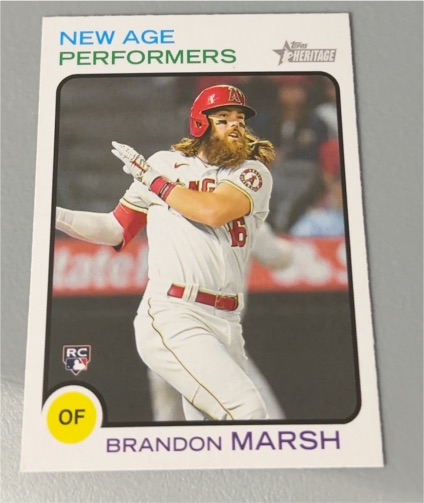 2022 Topps Heritage New Age Performers #NAP-2 Brandon Marsh — front