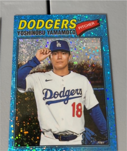 2026 Topps Heritage #371 Yoshinobu Yamamoto — front