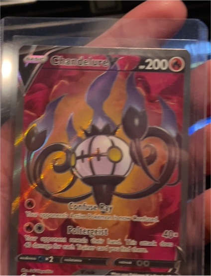 2021 Pokémon TCG Fusion Strike #247 Chandelure V — front