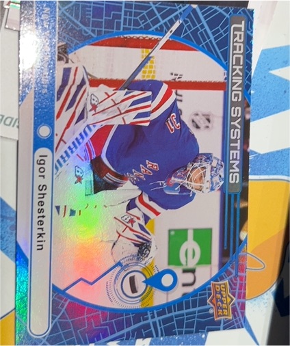 2025-26 Upper Deck Series 1 #TS-1 Igor Shesterkin Tracking Systems — front