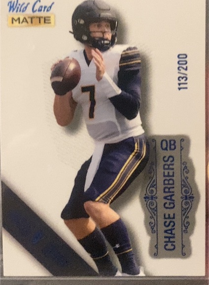 2022 Wild Card Matte #MB-139 Chase Garbers — front