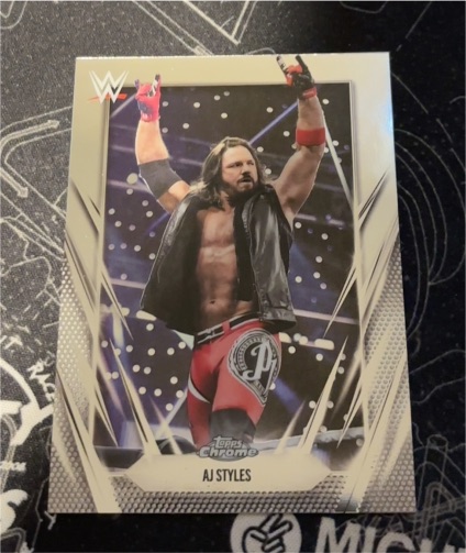 2026 Topps Chrome WWE #47 AJ Styles — front