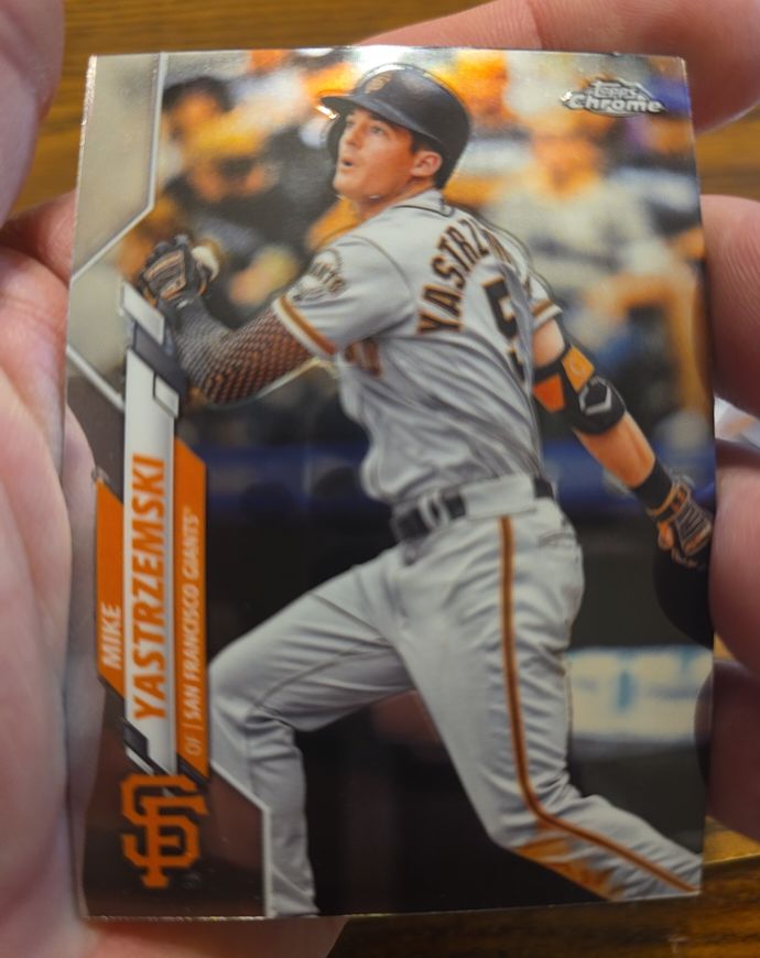 2020 Topps Chrome #103 Mike Yastrzemski — front