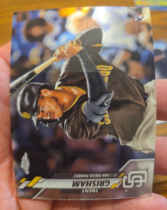 2020 Topps Chrome #101 Trent Grisham — front