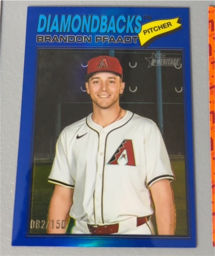 2026 Topps Heritage #126 Brandon Pfaadt — front