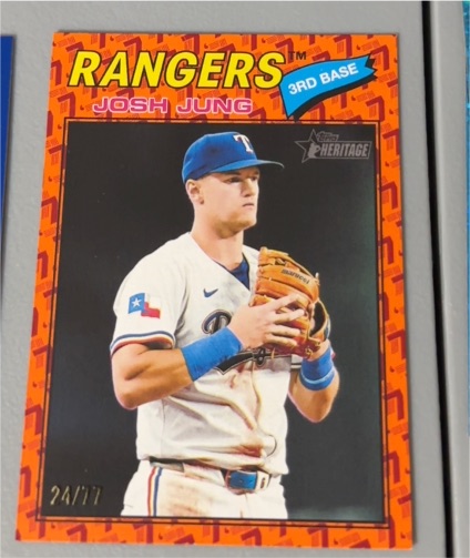 2026 Topps Heritage #191 Josh Jung — front