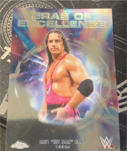 2026 Topps Chrome WWE #ERA-21 Bret "Hit Man" Hart Eras Of Excellence — front