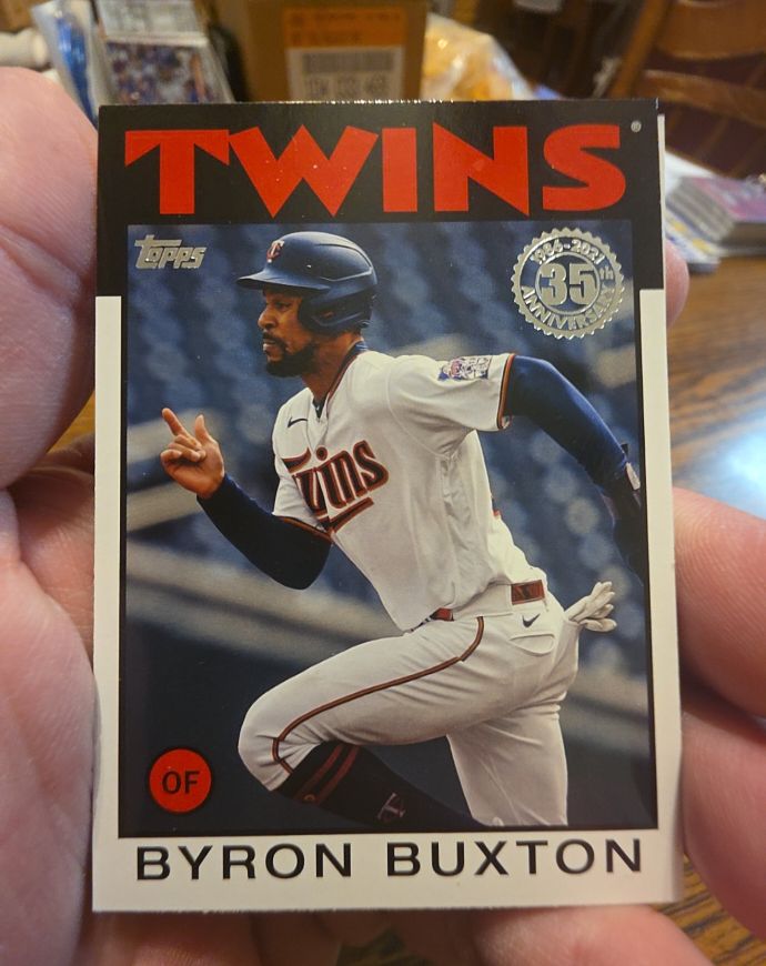 2021 Topps Series 2 1986 #86B-15 Byron Buxton — front