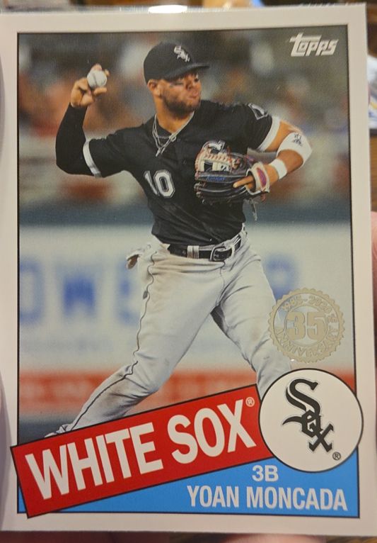 2020 Topps Update #85TB-15 Yoan Moncada 1985 Topps Baseball 35th Anniversary — front