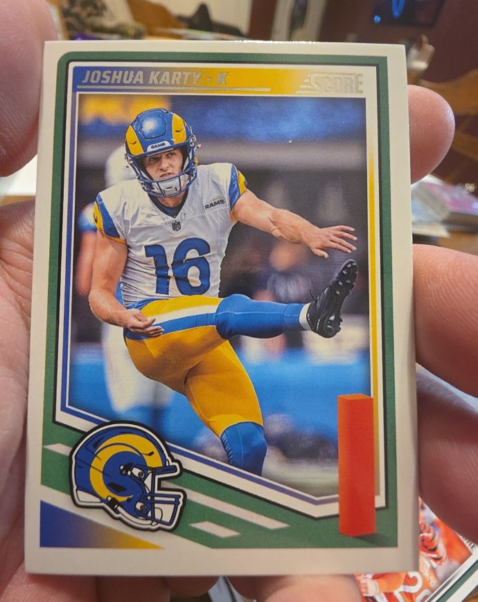 2025 Panini Score #200 Joshua Karty — front