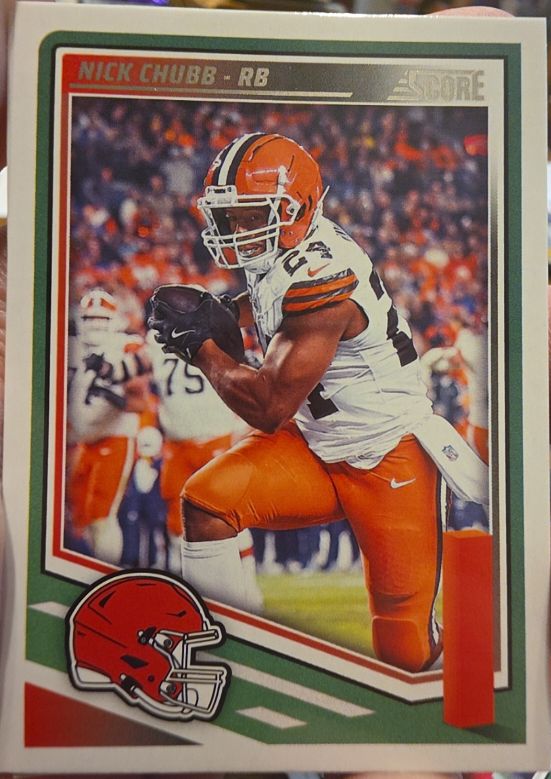 2025 Panini Score #19 Nick Chubb — front