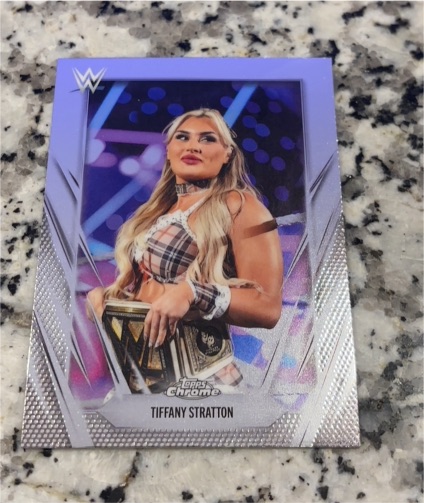 2026 Topps Chrome WWE Women’s Division WDV-23 Tiffany Stratton — front