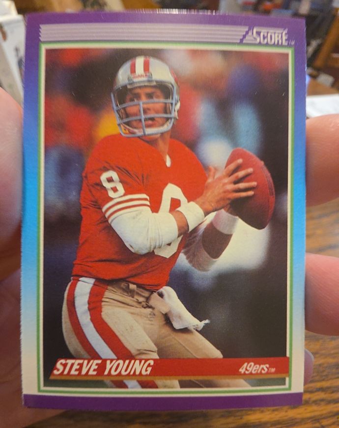 1990 Score #145 Steve Young — front